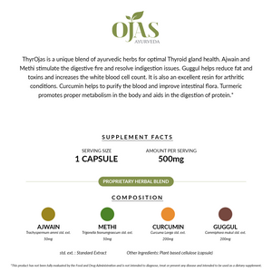 
                  
                    ThyrOjas - Regulates Thyroid Function Naturally (500 Mg Capsules | 90 Capsules)
                  
                