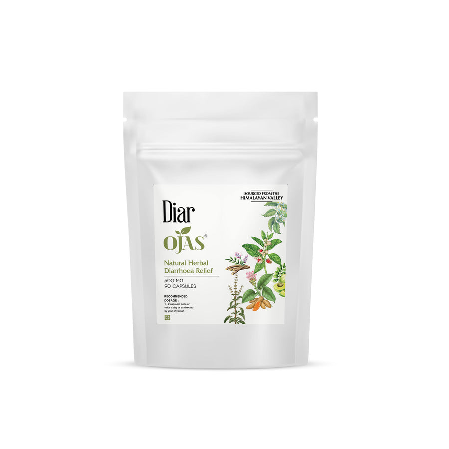 
                  
                    DiarOjas - Natural Herbal Diarrhoea Relief (500 mg | 90 Capsules)
                  
                