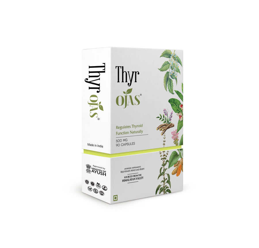 ThyrOjas - Regulates Thyroid Function Naturally (500 Mg Capsules | 90 Capsules)